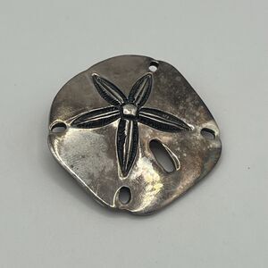 Vintage Breakell Sterling Silver Sand Dollar Pin / Brooch